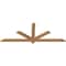 Ekena Millwork Kennewick Timber Gable Bracket, Western Red Cedar, 72"W x 27"H x 1 1/2"D x 3 1/2"F, 9/12 Pitch GBW072X27X0204KEN00SWR - alternate 2